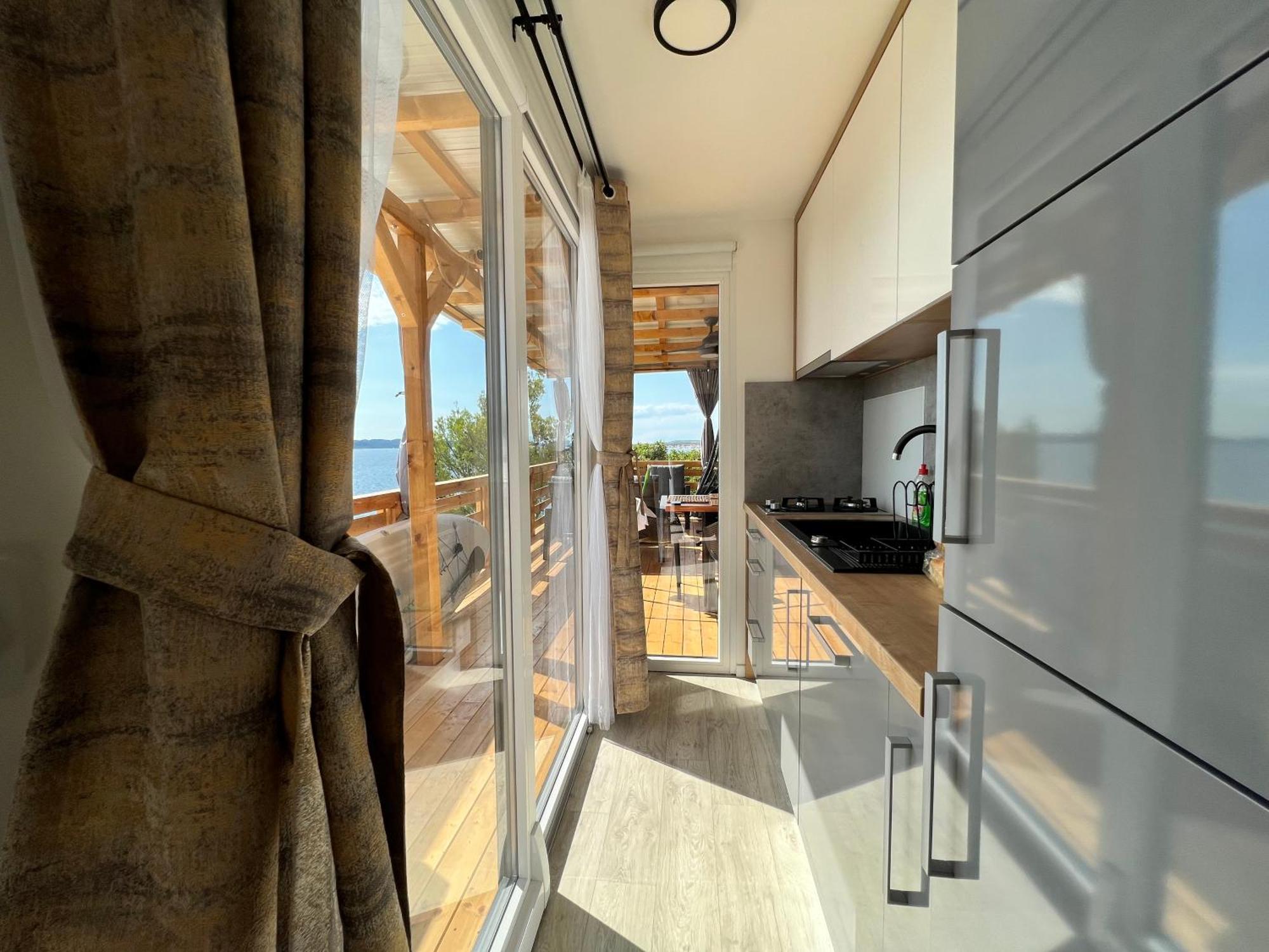 D-View Premium Mobile Home - Panoramic Seaview - 150 M From Beach, Free Parking Drage Exterior photo