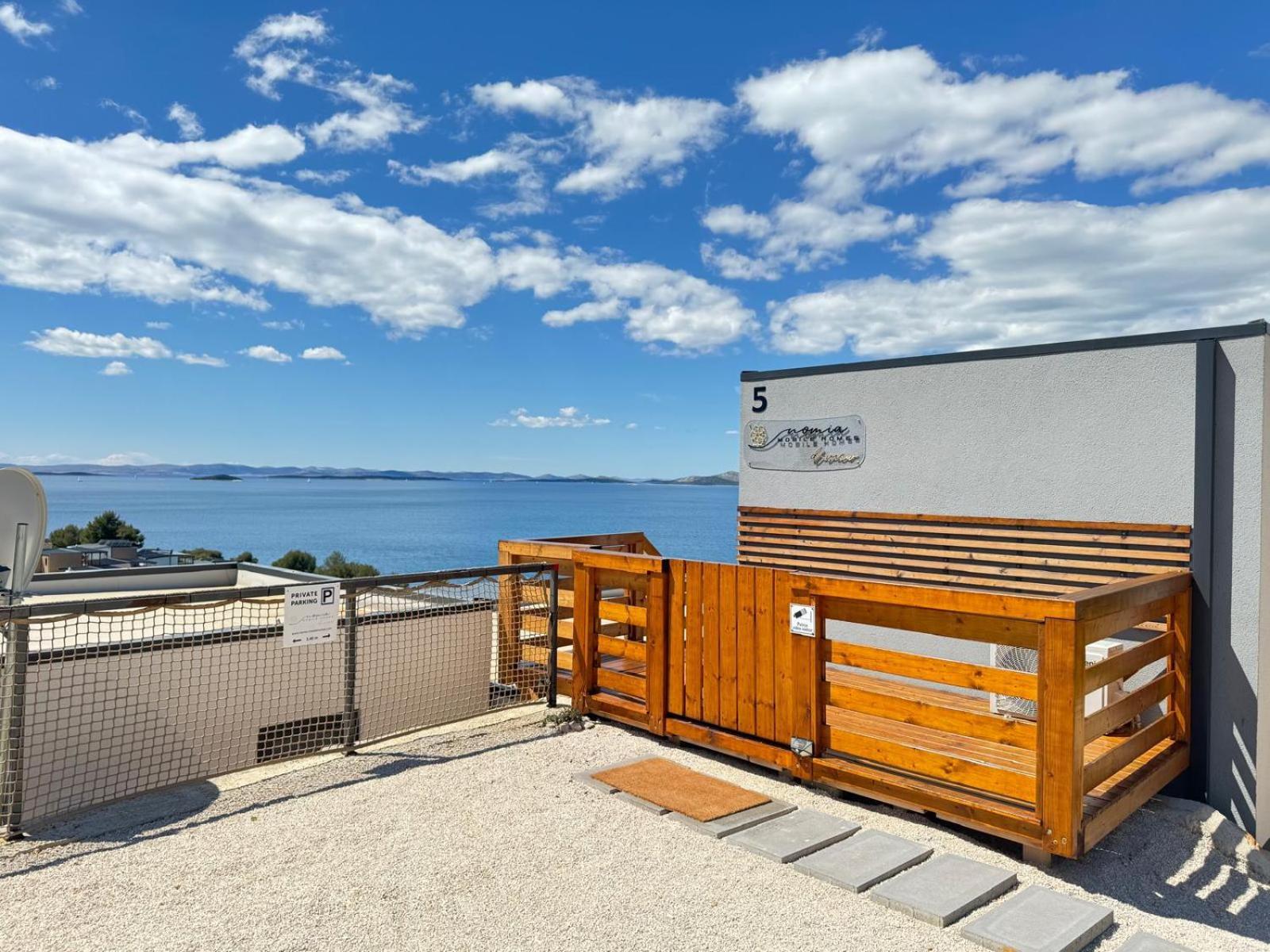 D-View Premium Mobile Home - Panoramic Seaview - 150 M From Beach, Free Parking Drage Exterior photo