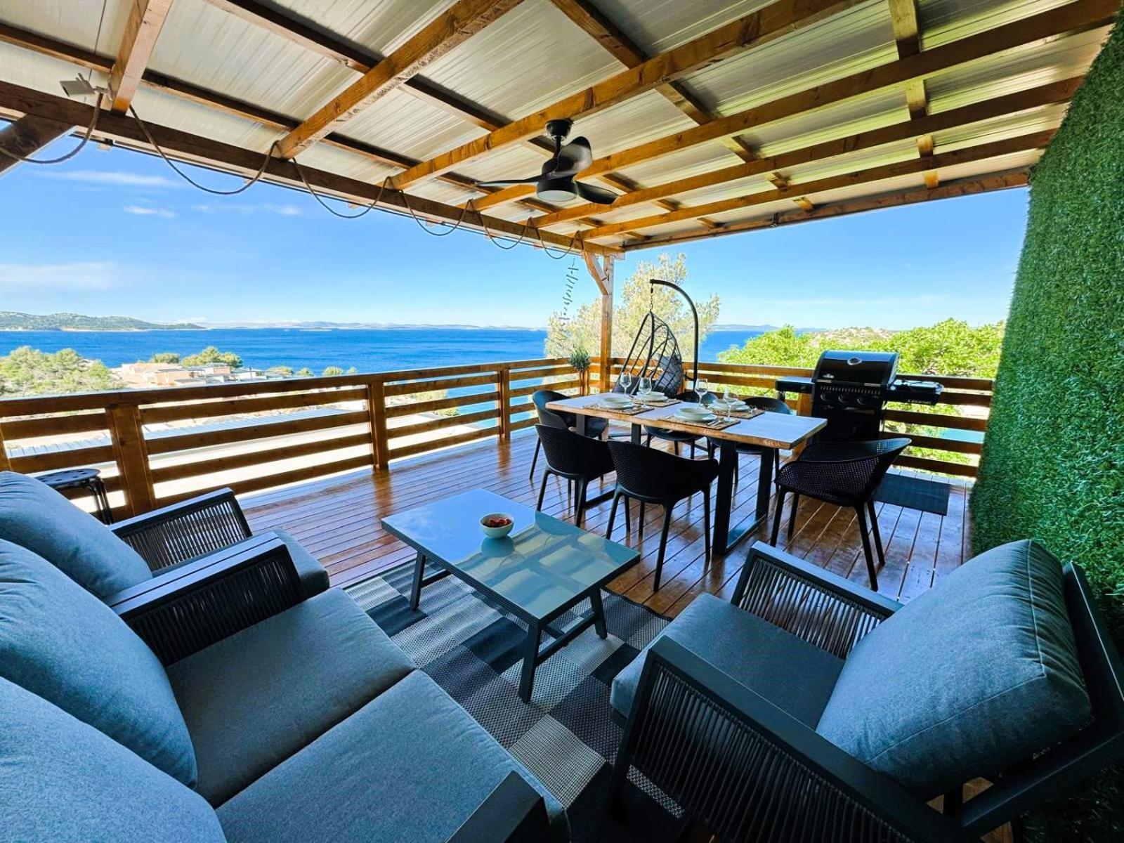 D-View Premium Mobile Home - Panoramic Seaview - 150 M From Beach, Free Parking Drage Exterior photo